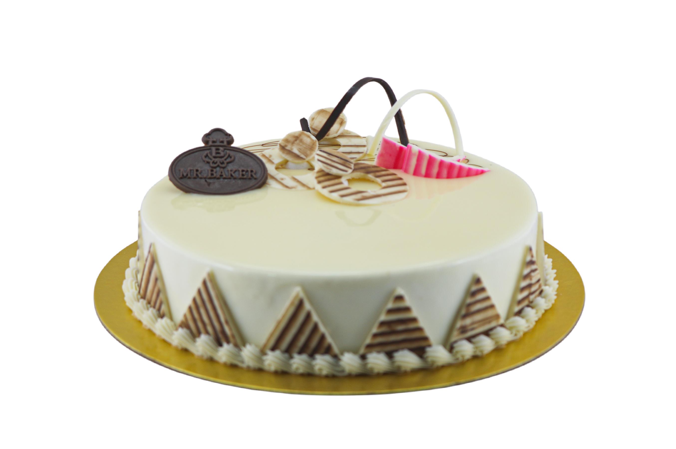 WHITE GANACHE CAKE